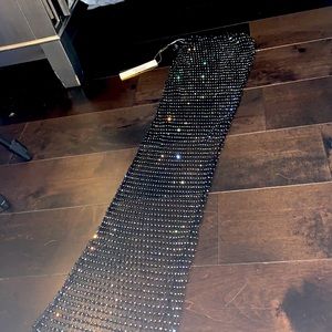 Black sequin women’s lower body sarong